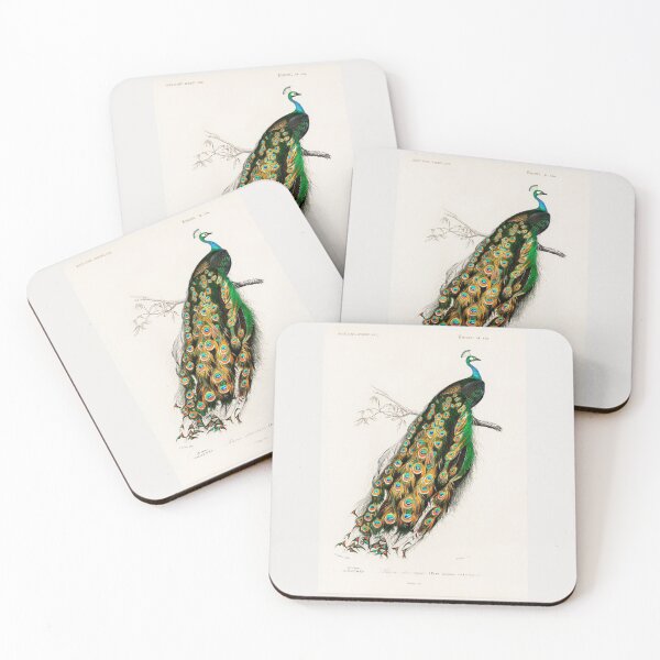 Item preview, Beautiful and colorful Peacock. Indian peafowl illustrated by Charles Dessalines D' Orbigny  designed and sold by janicerafael.