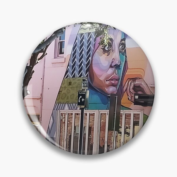 Item preview, Woman in Thought Street Mural designed and sold by FindingFreebird.