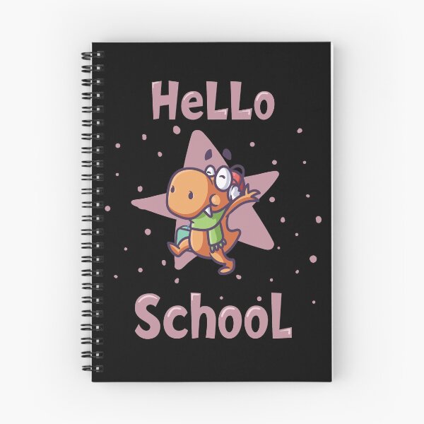 Item preview, Hello school baby dinosaur - pink designed and sold by Kidzz.