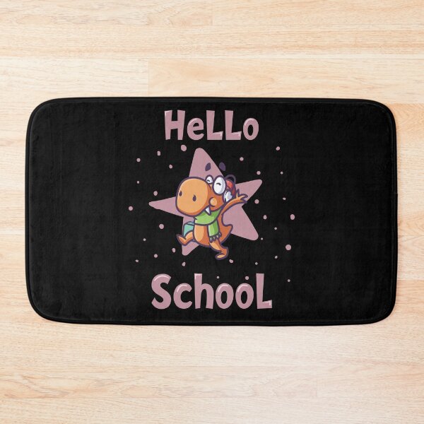 Item preview, Hello school baby dinosaur - pink designed and sold by Kidzz.