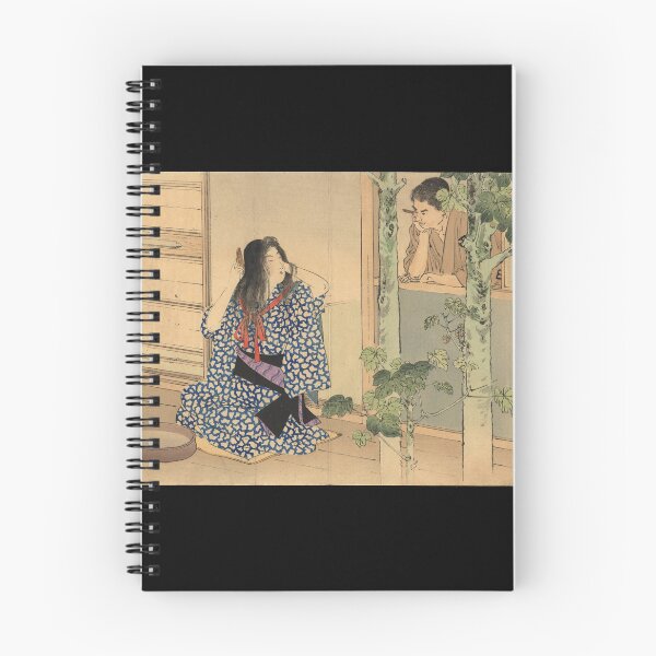 Item preview, Mizuno Toshikata - Bijin Combing her Hair Vintage Japan  designed and sold by RBEnt.