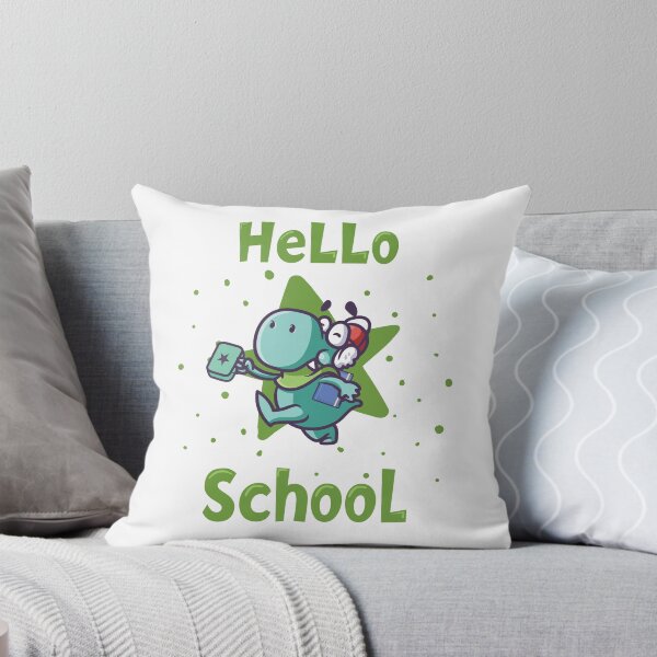 Item preview, Hello school baby dinosaur II - green designed and sold by Kidzz.