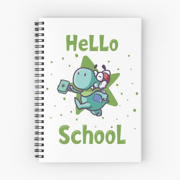 Item preview, Hello school baby dinosaur II - green designed and sold by Kidzz.