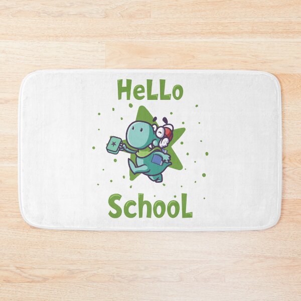 Item preview, Hello school baby dinosaur II - green designed and sold by Kidzz.