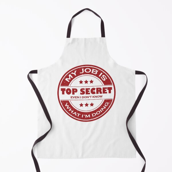 Item preview, Funny My Job is Top Secret Red Stamp Design designed and sold by CynthiaGraphics.