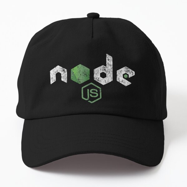 Vintage Distressed NodeJS JavaScript Programmer