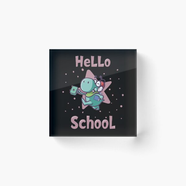 Item preview, Hello school baby dinosaur II - pink designed and sold by Kidzz.