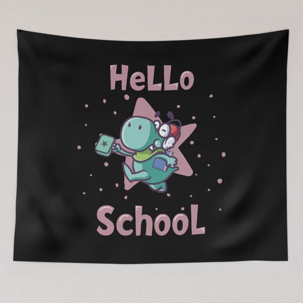 Item preview, Hello school baby dinosaur II - pink designed and sold by Kidzz.