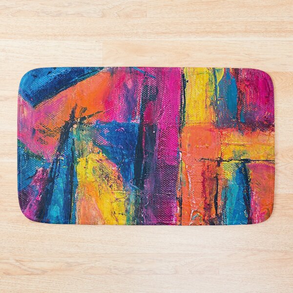 Item preview, Acrylic paint colorblock pattern, Colorful abstract painting, pastels designed and sold by Nostrathomas66.