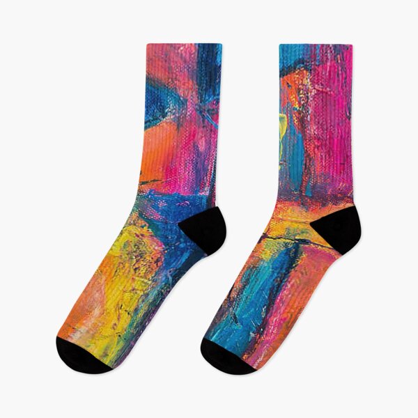 Item preview, Acrylic paint colorblock pattern, Colorful abstract painting, pastels designed and sold by Nostrathomas66.