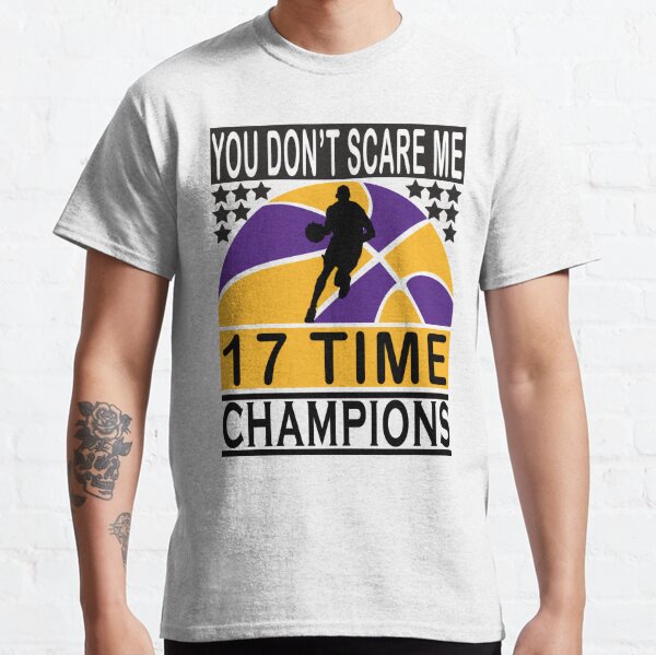 You don't scare me 17 Time NBA Champions Lakers Championship  Cap for Sale  by fouadwin
