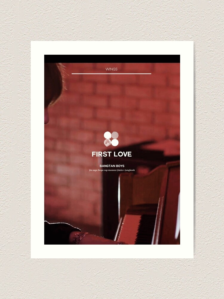 Bts First Love Art Print By Youngbaaes Redbubble