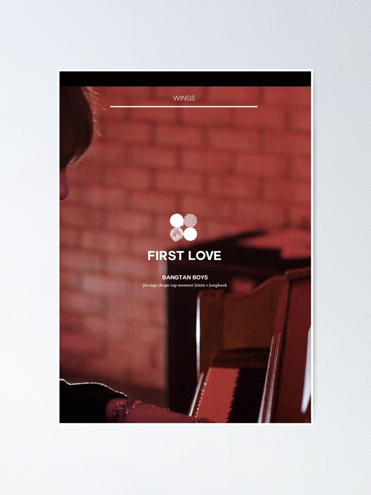 Bts First Love Poster By Youngbaaes Redbubble