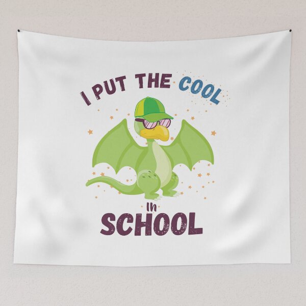 Item preview, Dinosaur I put the cool in school designed and sold by Kidzz.