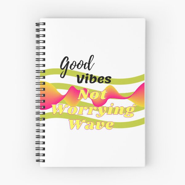 Aperçu de l'œuvre T-shirt classique Good Vibes Not Worrying Wave créée et vendue par Popularstuff.