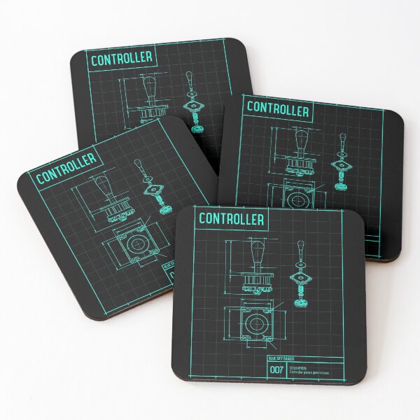 Item preview, Vintage Video Game Controller Diagram designed and sold by ColtishSky1.