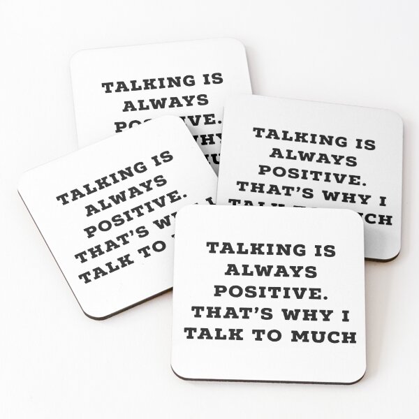 Item preview, talking is always positive  designed and sold by Dipalo.