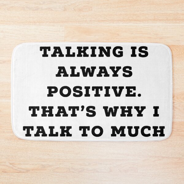 Item preview, talking is always positive  designed and sold by Dipalo.