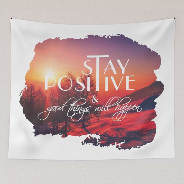 Item preview, Stay positive - Motivational quotes about life - Motivational and inspirational designed and sold by Alice-Elgawi.