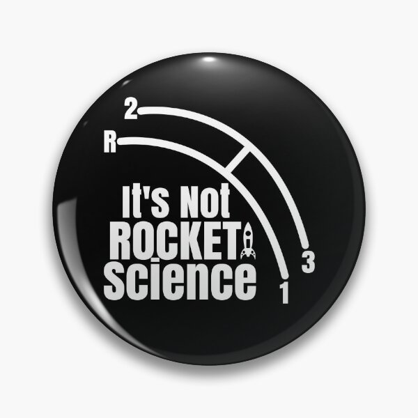 Item preview, Funny It's Not Rocket Science Car Truck Manual Column Shift Three Speed designed and sold by CharJens.