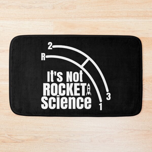 Item preview, Funny It's Not Rocket Science Car Truck Manual Column Shift Three Speed designed and sold by CharJens.