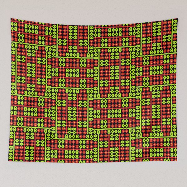 Item preview, Flashy Pattern 279 | Colorful Unique Flashy Patterns | Green, Lime, Red and Black Flashy Pattern designed and sold by Dream Wear.