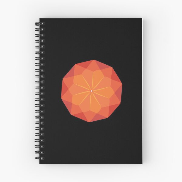 Item preview, Orange Geometric Sun Burst Flower Design designed and sold by tomjstone.