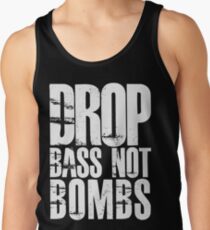 Drop Bass Not Bombs (Black) Tank Top