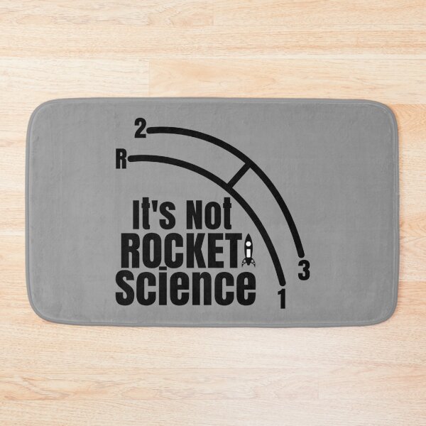 Item preview, Funny It's Not Rocket Science Car Truck Manual Column Shift Three Speed designed and sold by CharJens.