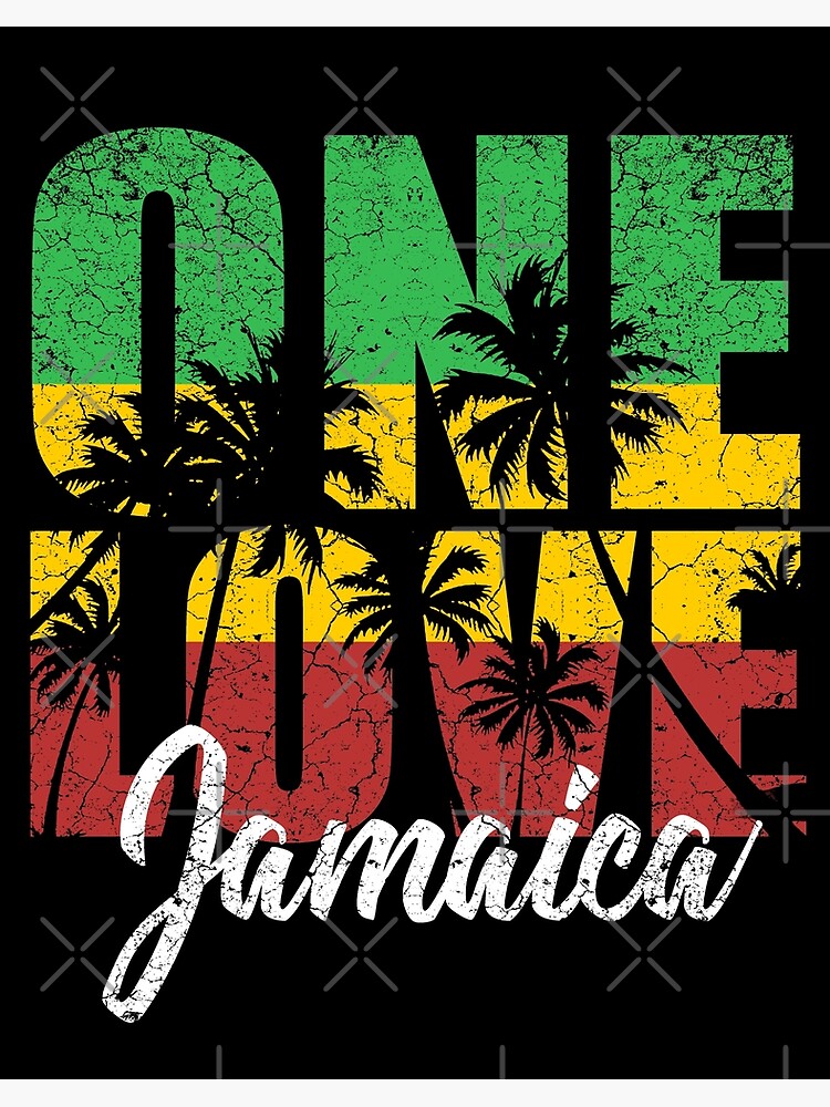 "One Love Jamaica" Art Board Printundefined by Mila1946 Redbubble