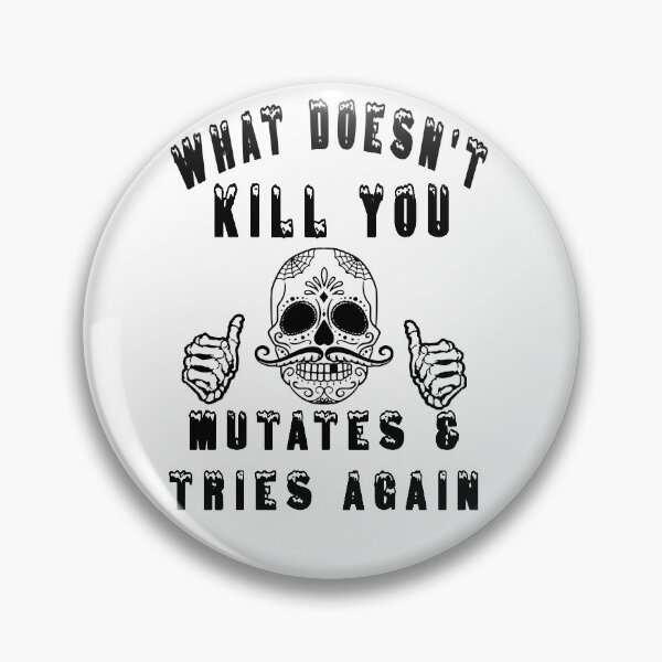 Item preview, funny ornament skeleton,what doesn't kill you mutates and tries again  designed and sold by Amirebdesign.
