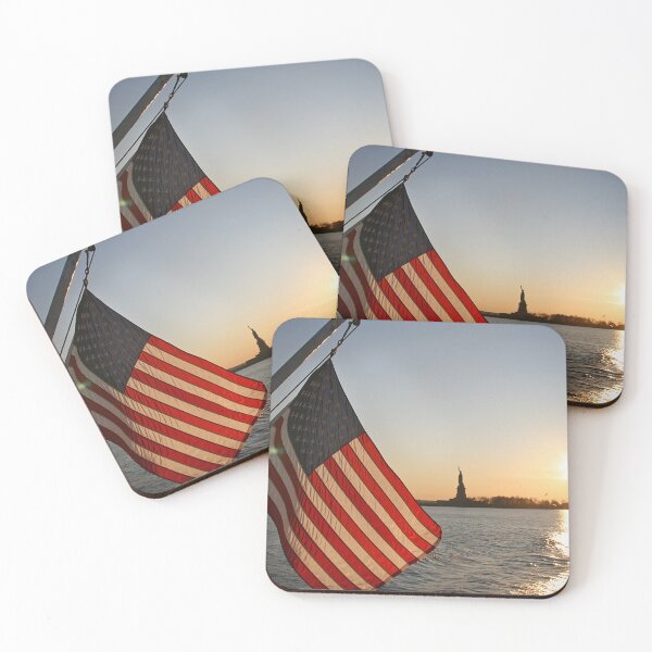 Item preview, Sunset over Liberty Island designed and sold by Sandra Lawrence.