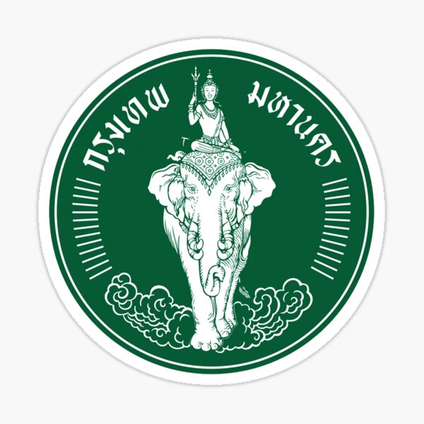 Item preview, Flag of Bangkok Decal designed and sold by zsonn.
