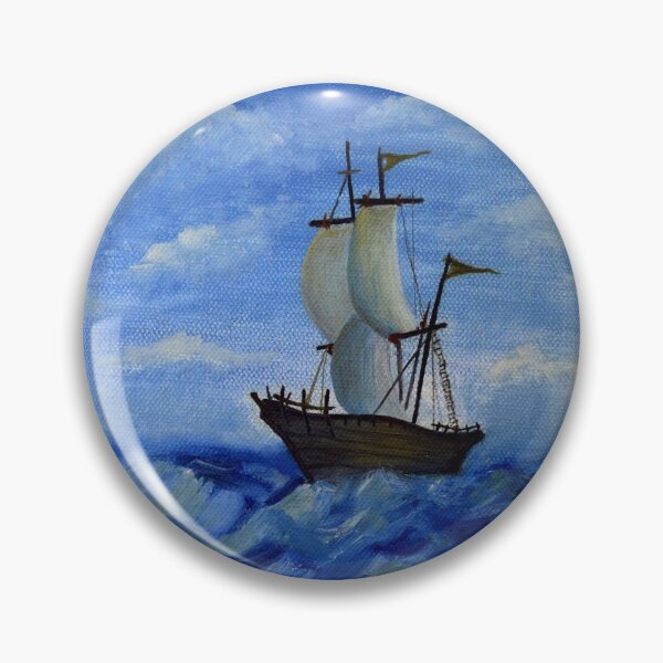 Item preview, A Ship on a sea wave canvas paint designed and sold by Shaik87.
