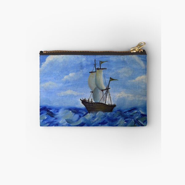 Item preview, A Ship on a sea wave canvas paint designed and sold by Shaik87.