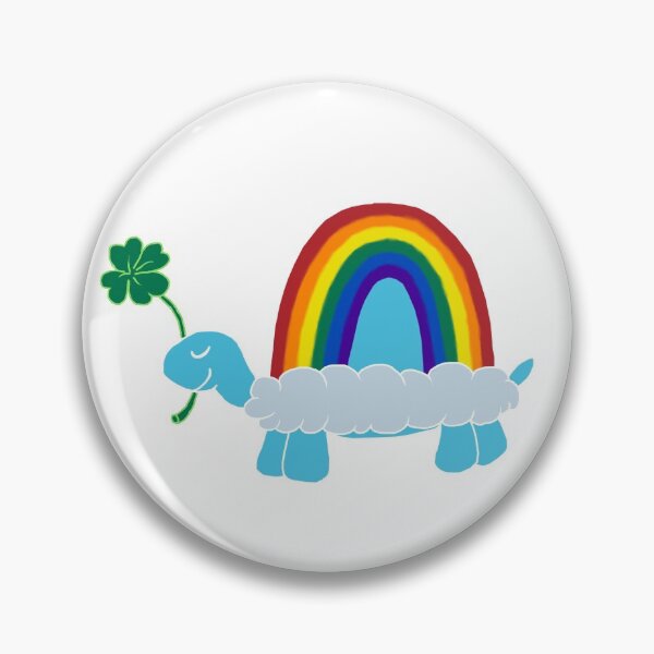 Item preview, Lucky Rainbow Turtle designed and sold by ShamrockTea.