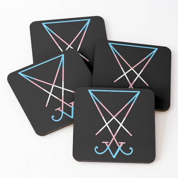 Item preview, Lucifer Sigil Trans Pride Flag designed and sold by AlasAHintStudio.