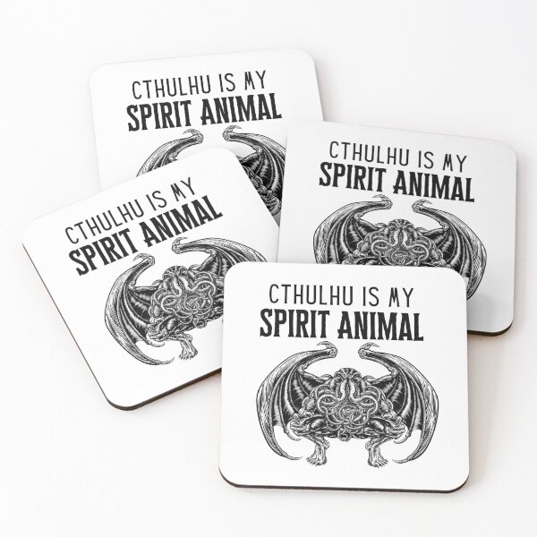 Item preview, Cthulhu Is My Spirit Animal Face Mask, Sticker, T-Shirt and more! Lovecraft Merch designed and sold by g2rdsmith.