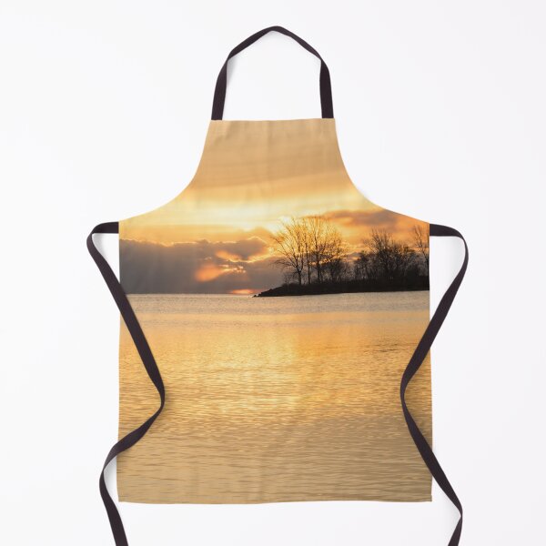 Item preview, Obscured Sunrise - Golden Rays Shining Through Openings in the Clouds designed and sold by Georgia Mizuleva.
