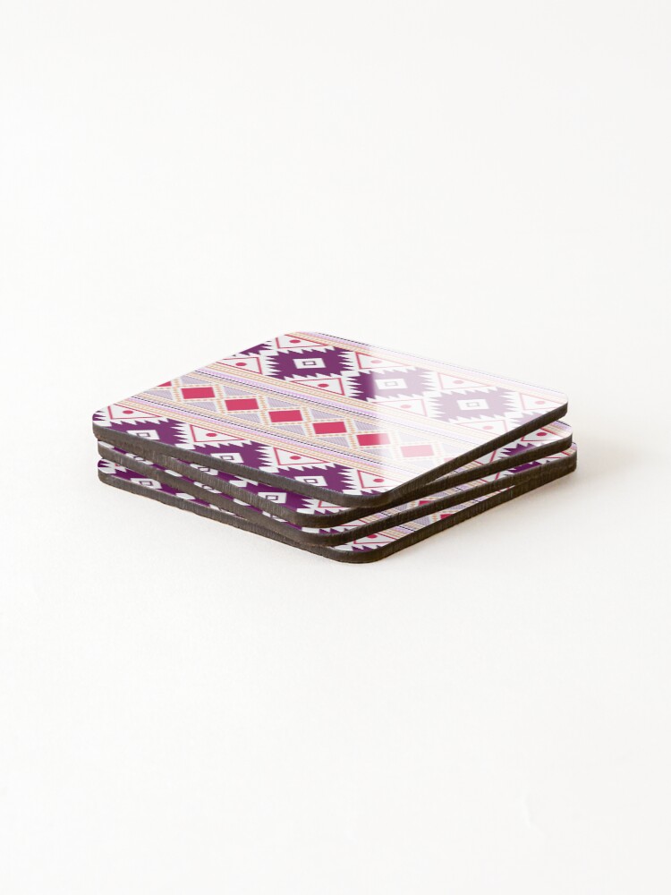 Thumbnail 4 of 5, Coasters (Set of 4), Aztec Pattern designed and sold by Sarah-Smash.