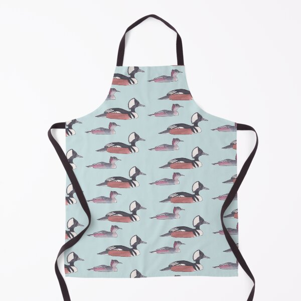 Item preview, Hooded Merganser male and female bird species wildlife art designed and sold by TheWaterBirds.