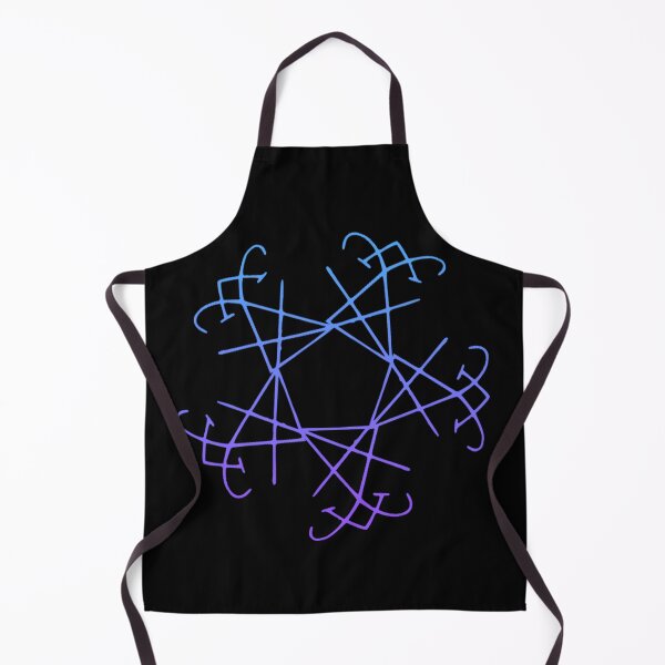 Item preview, Colorful Lucifer Sigil Snowflake Purple Blue designed and sold by AlasAHintStudio.