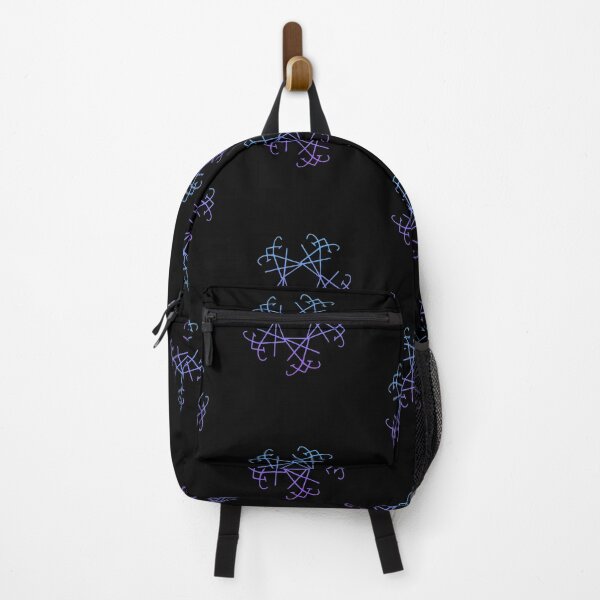 Item preview, Colorful Lucifer Sigil Snowflake Purple Blue designed and sold by AlasAHintStudio.