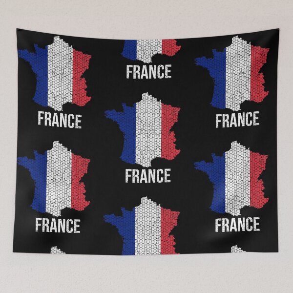 Item preview, France flag country shape designed and sold by Mila1946.