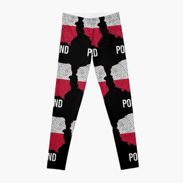 Poland & Eagle, Polish Flag fashion travel /sports Leggings