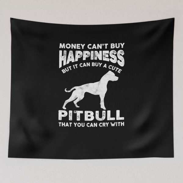 Item preview, Funny Pitbull Lover Money Happiness Pet Dog Mom Joke Saying designed and sold by wowart4u.