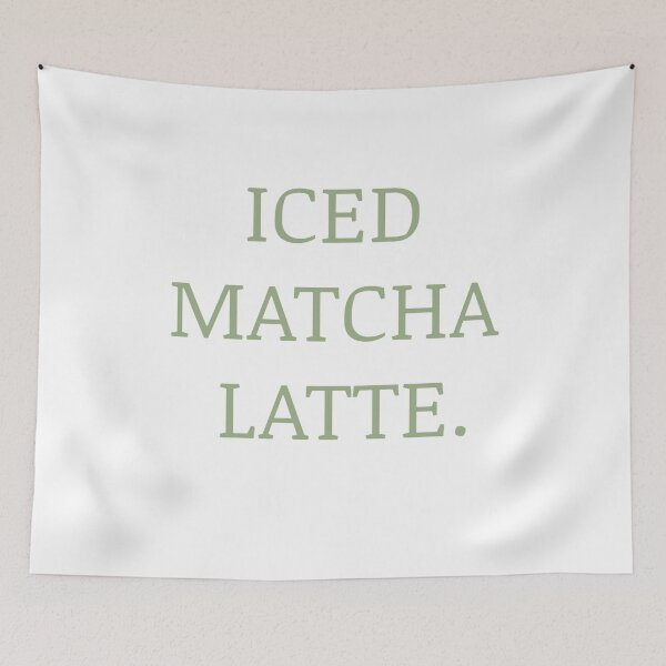 Item preview, Iced Matcha Latte in Sage Green designed and sold by CraftyHourNJ.