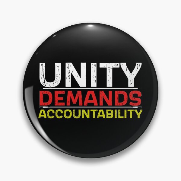 Item preview, Unity Demands Accountability designed and sold by AllLeftSides42.