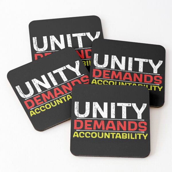 Item preview, Unity Demands Accountability designed and sold by AllLeftSides42.