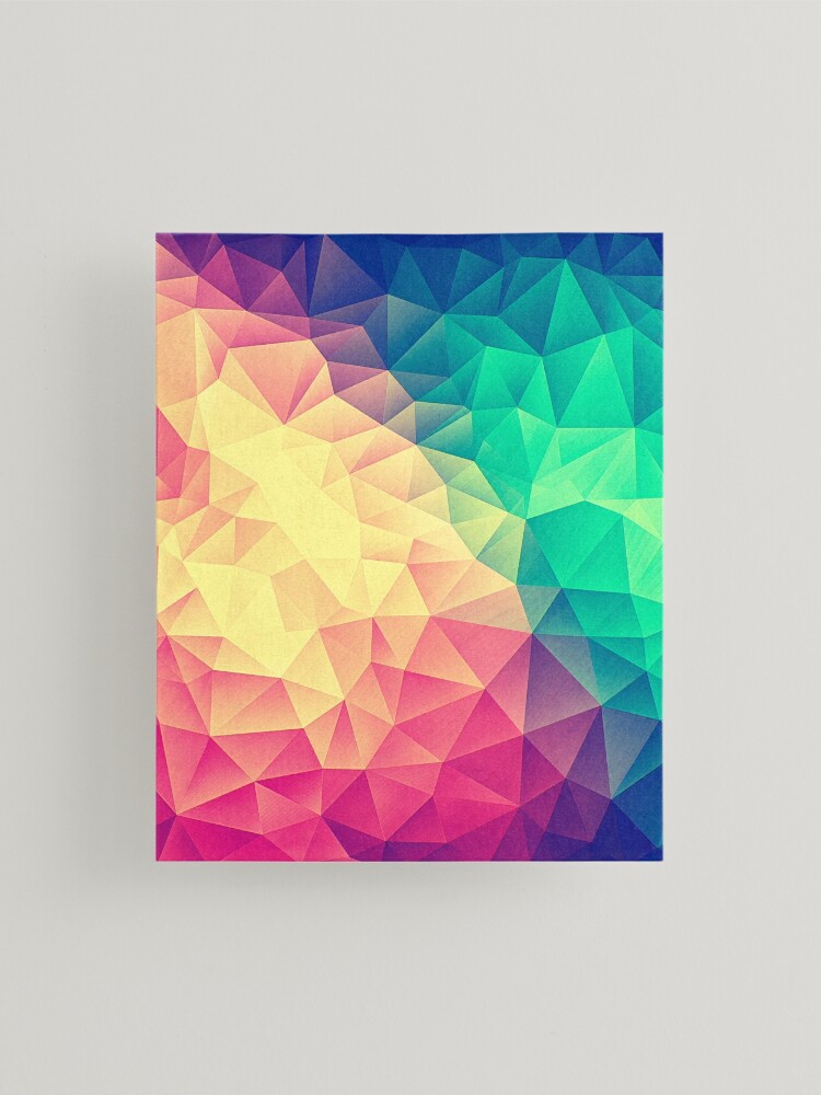 Abstract Polygon Multi Color Cubism Low Poly Triangle Pride / LGBT